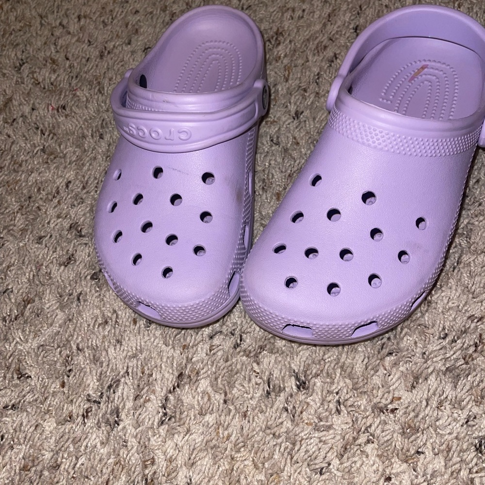 purple crocs